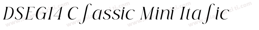DSEG14 Classic Mini Italic字体转换